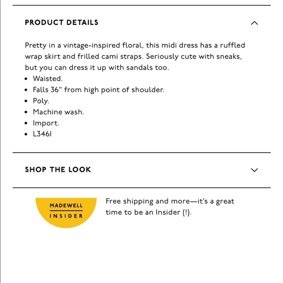 NWT Madewell Ruffle-Strap Wrap Dress in Confetti Floral - Picture 6 of 9